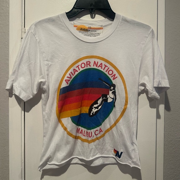 Aviator Nation - SIGNATURE BOYFRIEND TEE - WHITE - Picture 3 of 14